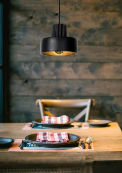 OPHELIA - Hanglamp - Ø 20 cm - 1xE27 - Zwart*Lucide Store
