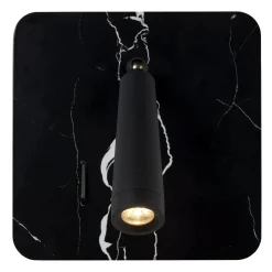 OREGON - Bedlamp / Wandlamp - LED - 1x4W 3000K - Met USB oplaadpunt - Zwart*Lucide Outlet