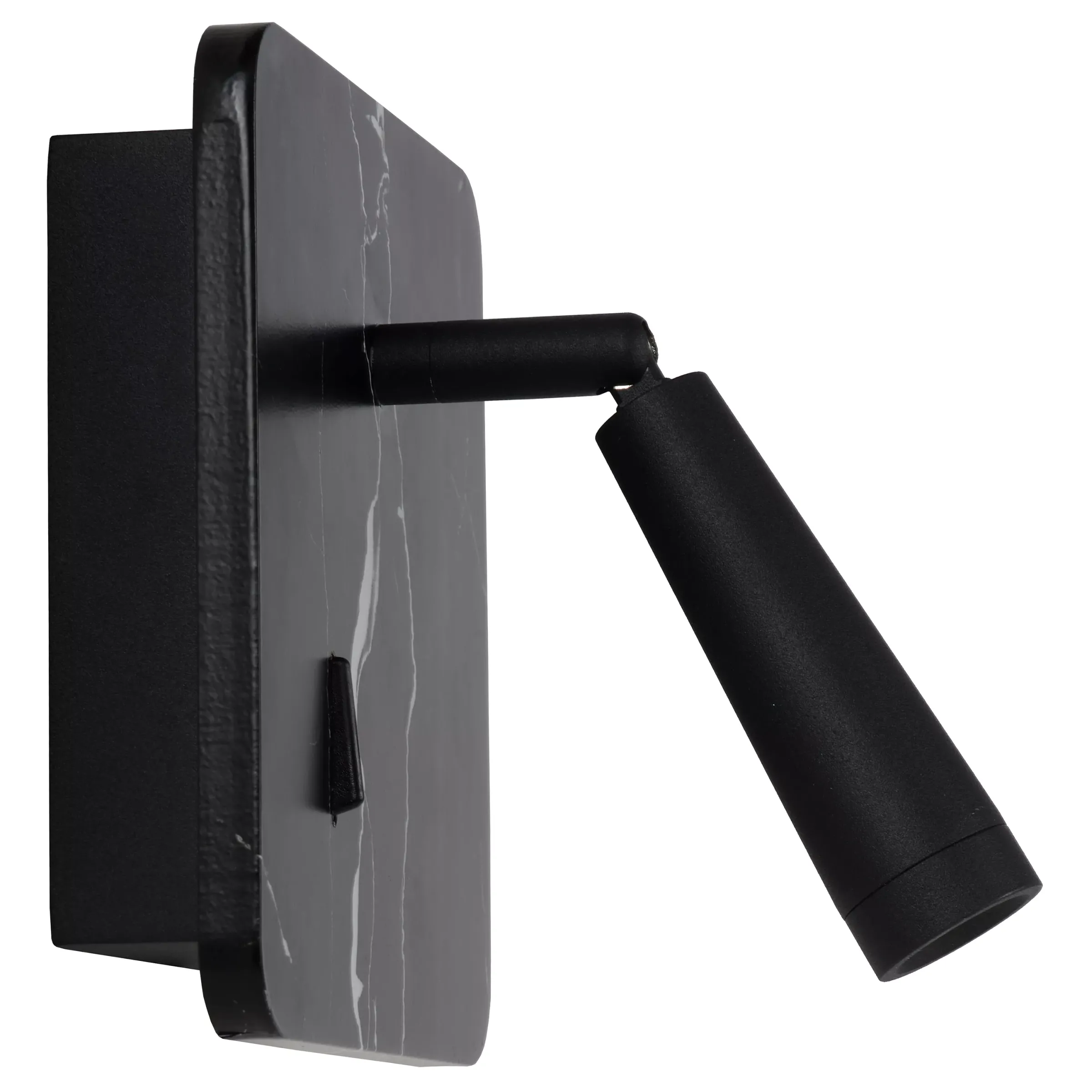 OREGON - Bedlamp / Wandlamp - LED - 1x4W 3000K - Met USB oplaadpunt - Zwart*Lucide Outlet