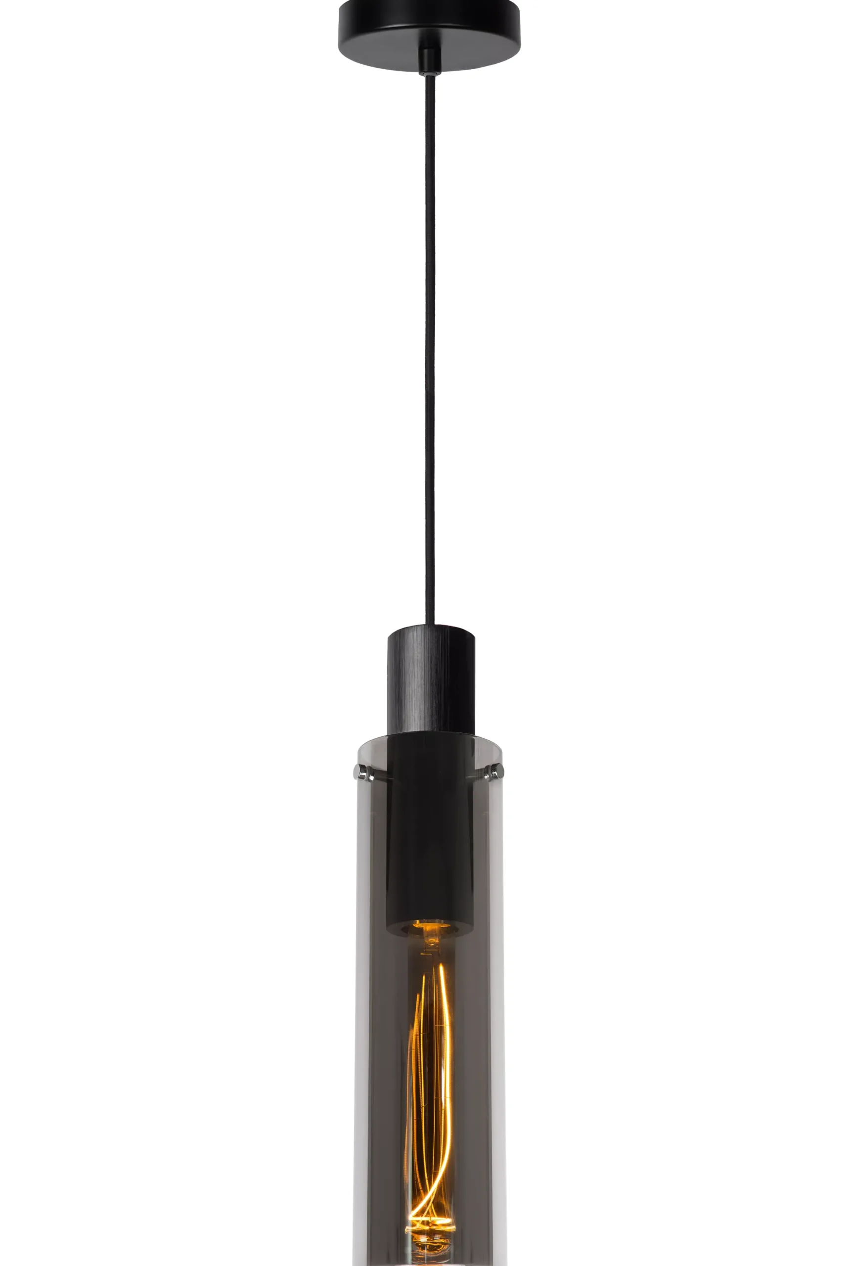 ORLANDO - Hanglamp - Ø 10 cm - 1xE27 - Fumé*Lucide Online