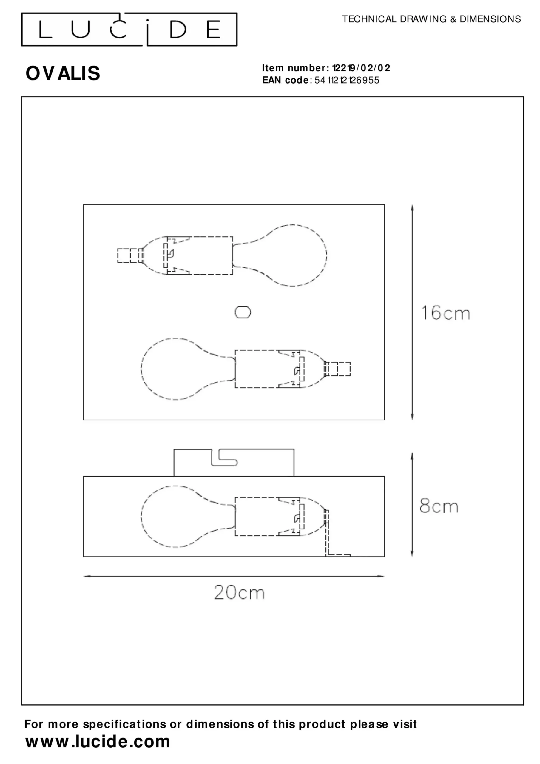 OVALIS - Wandlamp - 2xE14 - Mat Goud / Messing*Lucide Flash Sale