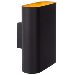 OVALIS - Wandlamp - 2xE14 - Zwart*Lucide Clearance