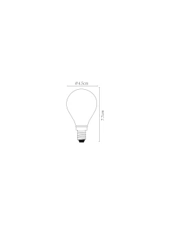 P45 - Filament lamp - Ø 4,5 cm - LED Dimb. - E14 - 1x4W 2700K - mat*Lucide Hot