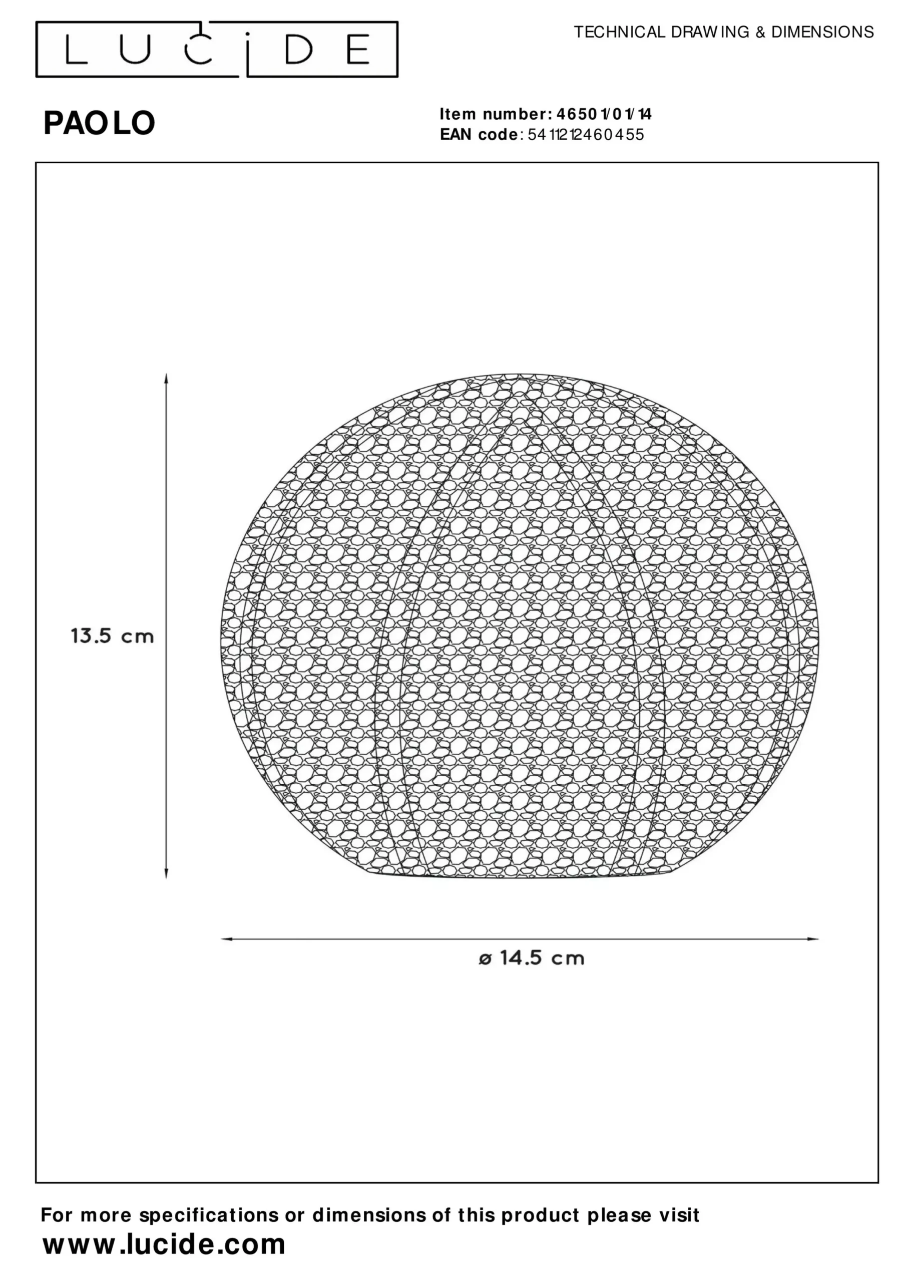 PAOLO - Tafellamp - Ø 14,5 cm - 1xG9 - Zilver*Lucide Cheap
