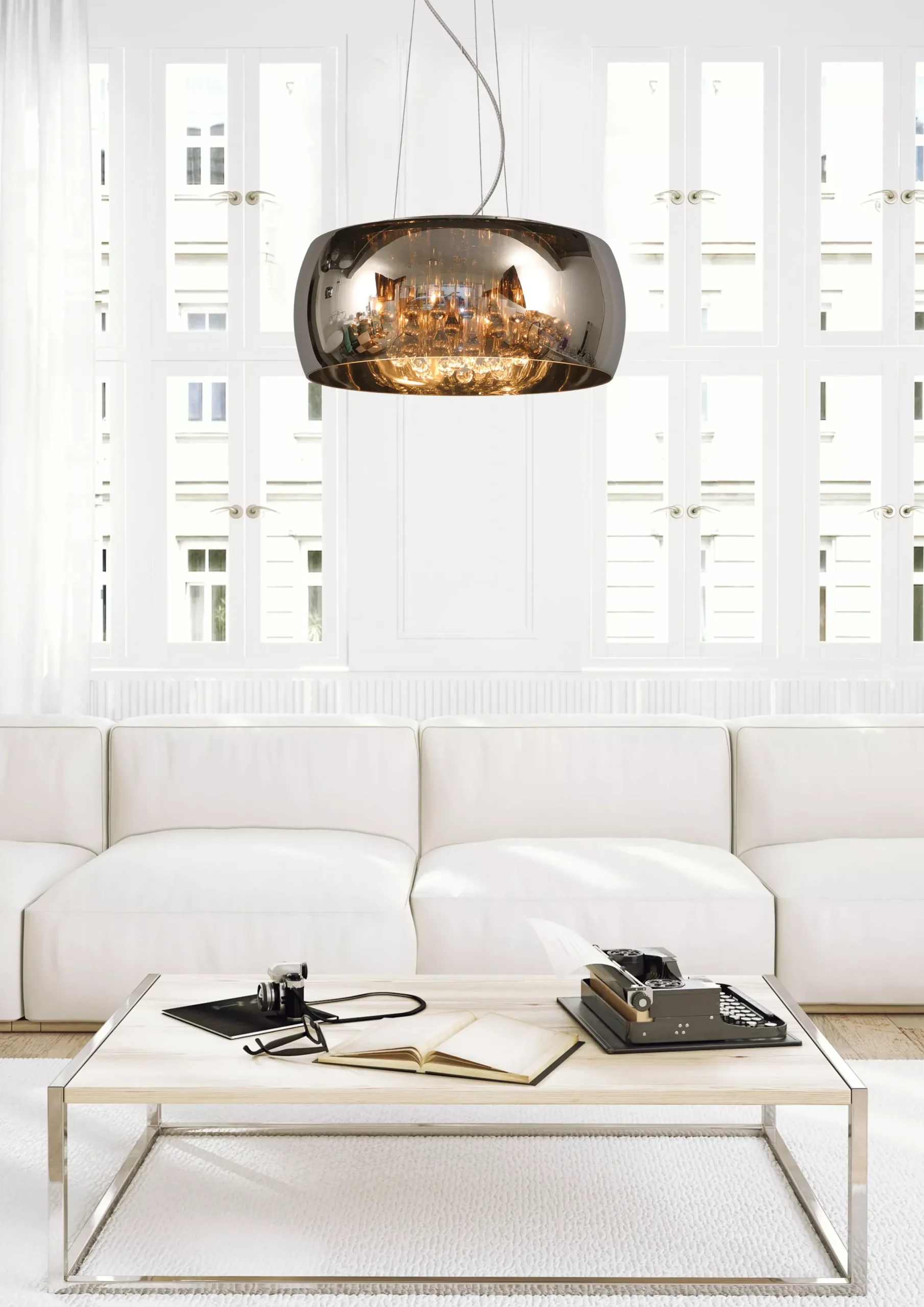 PEARL - Hanglamp - Ø 50 cm - 6xG9 - Chroom*Lucide Store