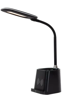 PENNY - Bureaulamp - LED Dimb. - 1x4,7W 3000K - Met draadloze oplader - Zwart*Lucide Store