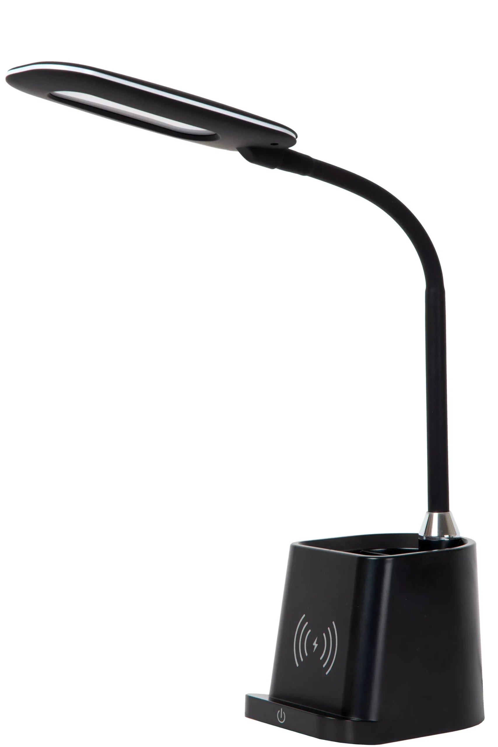 PENNY - Bureaulamp - LED Dimb. - 1x4,7W 3000K - Met draadloze oplader - Zwart*Lucide Store