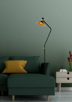 PEPIJN - Vloerlamp - Ø 23 cm - 1xE14 - Zwart*Lucide Outlet