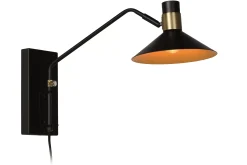 PEPIJN - Wandlamp - 1xE14 - Zwart*Lucide New