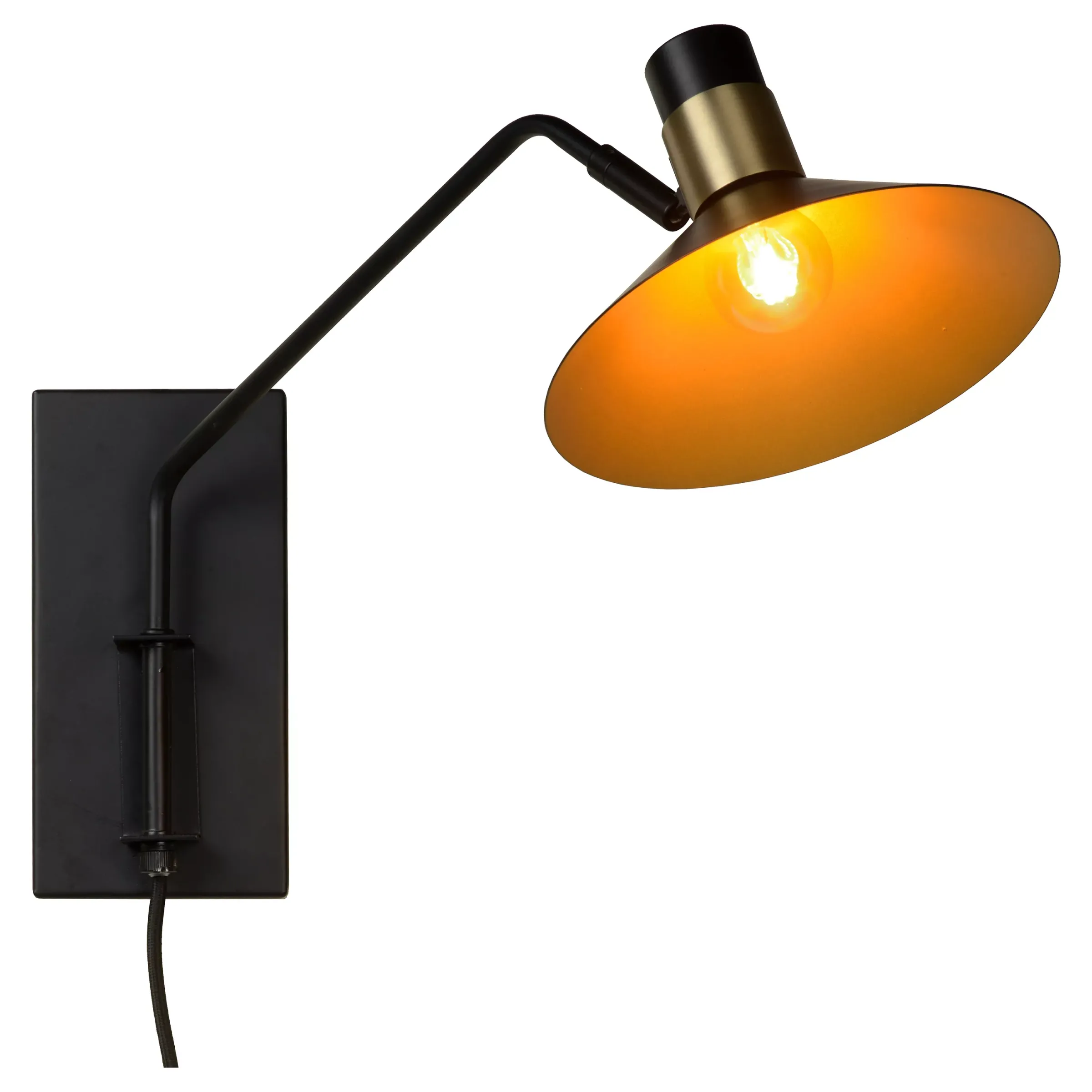 PEPIJN - Wandlamp - 1xE14 - Zwart*Lucide New