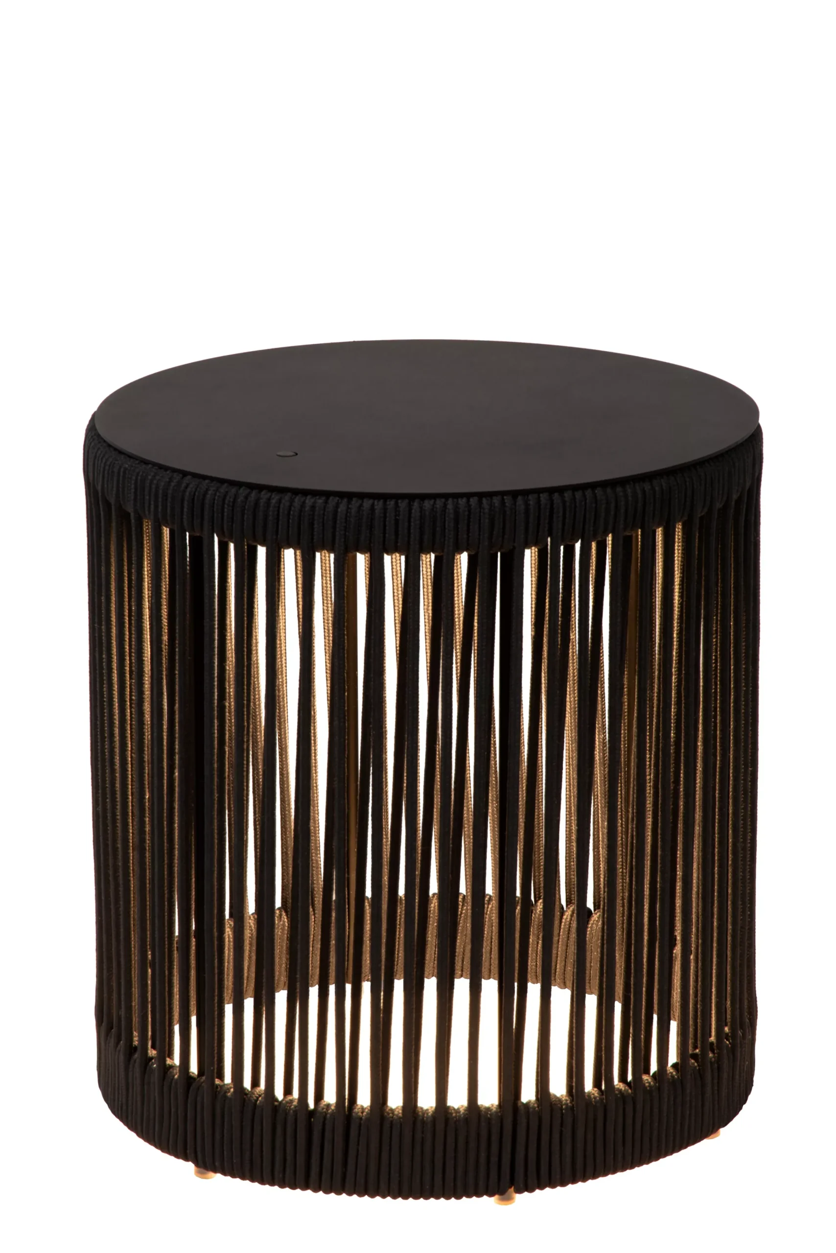 PINGI - Oplaadbare Vloerlamp Binnen/Buiten - Accu/Batterij - Ø 33,5 cm - LED 3 StepDim - 1x3W 3000K - IP44 - Zwart*Lucide Store