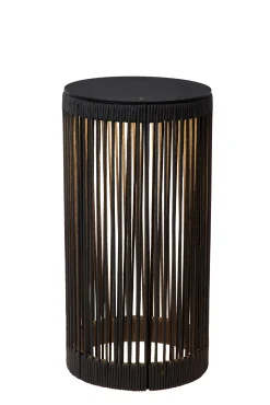 PINGI - Oplaadbare Vloerlamp Binnen/Buiten - Accu/Batterij - Ø 33,5 cm - LED 3 StepDim - 1x3W 3000K - IP44 - Zwart*Lucide Best