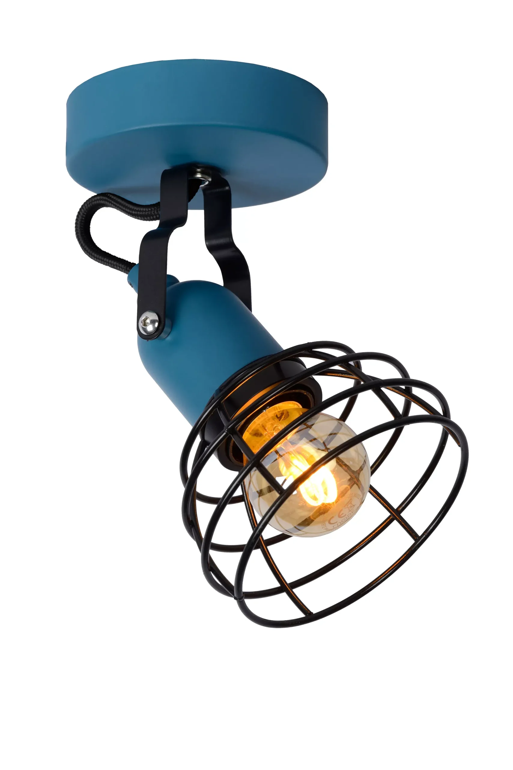 POLA - Plafondspot Kinderkamer - 1xE27 - Blauw*Lucide Cheap