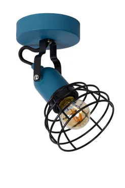 POLA - Plafondspot Kinderkamer - 1xE27 - Blauw*Lucide Cheap