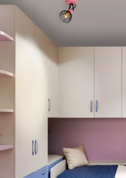 POLA - Plafondspot Kinderkamer - Ø 10,5 cm - 1xE27 - Roze*Lucide Online