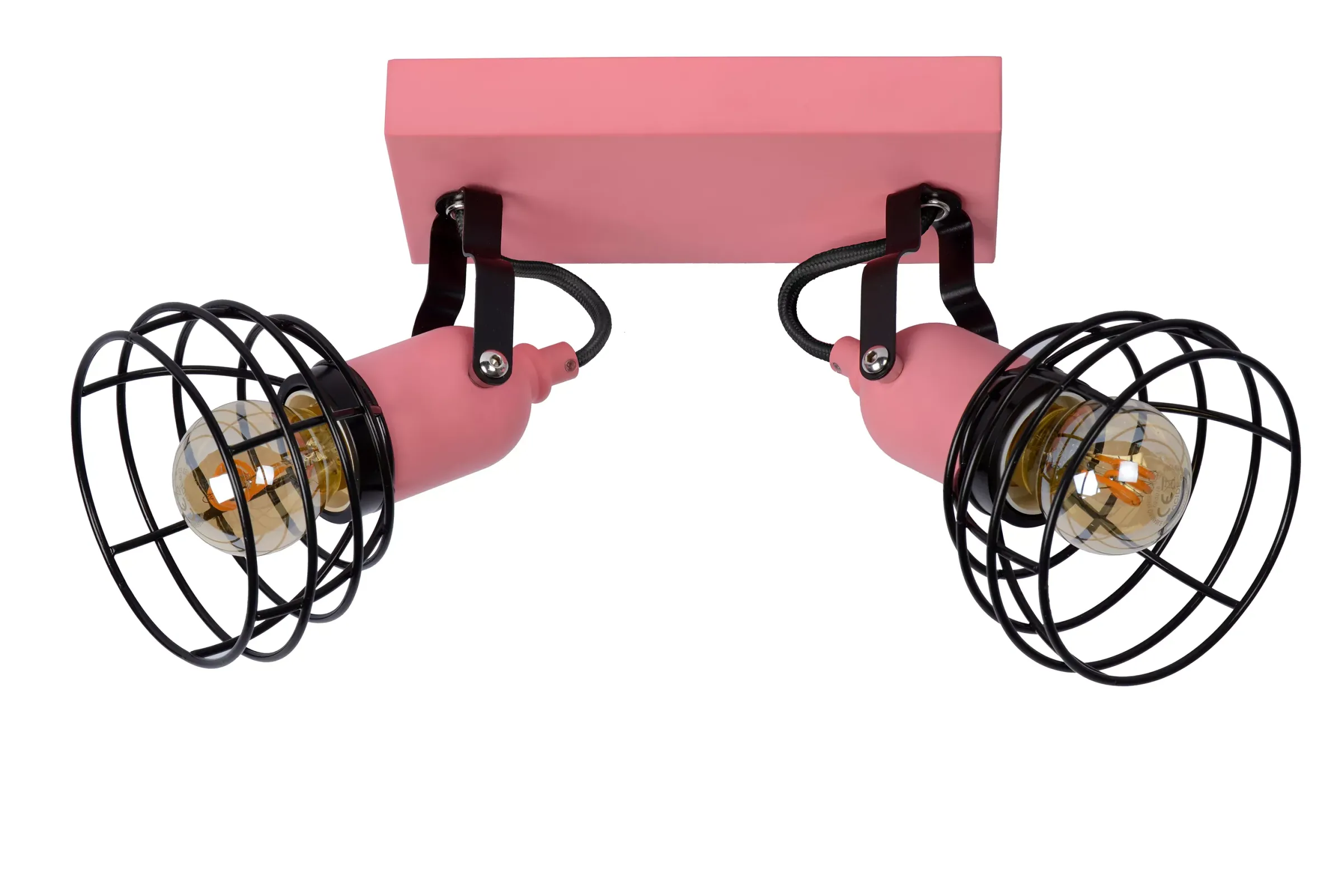 POLA - Plafondspot Kinderkamer - 2xE27 - Roze*Lucide Cheap