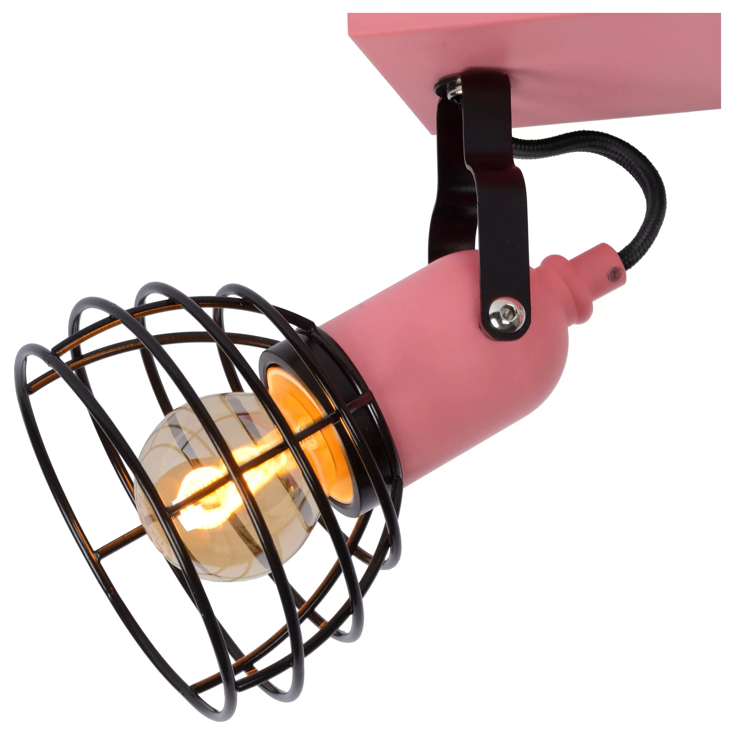 POLA - Plafondspot Kinderkamer - 2xE27 - Roze*Lucide Cheap