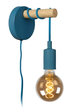 POLA - Wandlamp Kinderkamer - 1xE27 - Blauw*Lucide Store