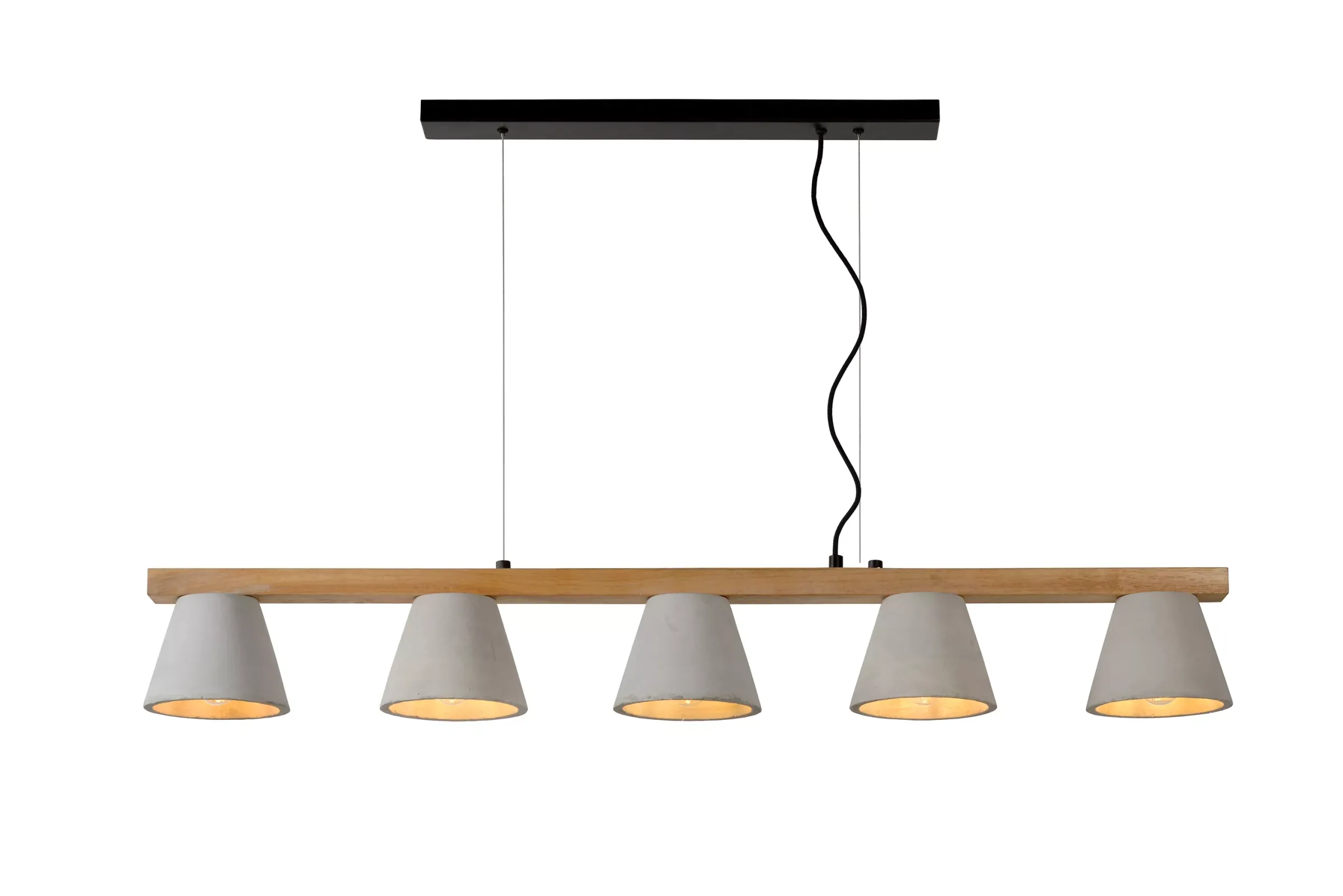 POSSIO - Hanglamp - 5xE14 - Grijs*Lucide Hot