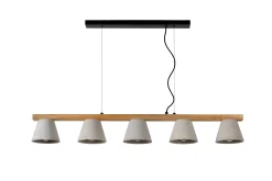 POSSIO - Hanglamp - 5xE14 - Grijs*Lucide Hot