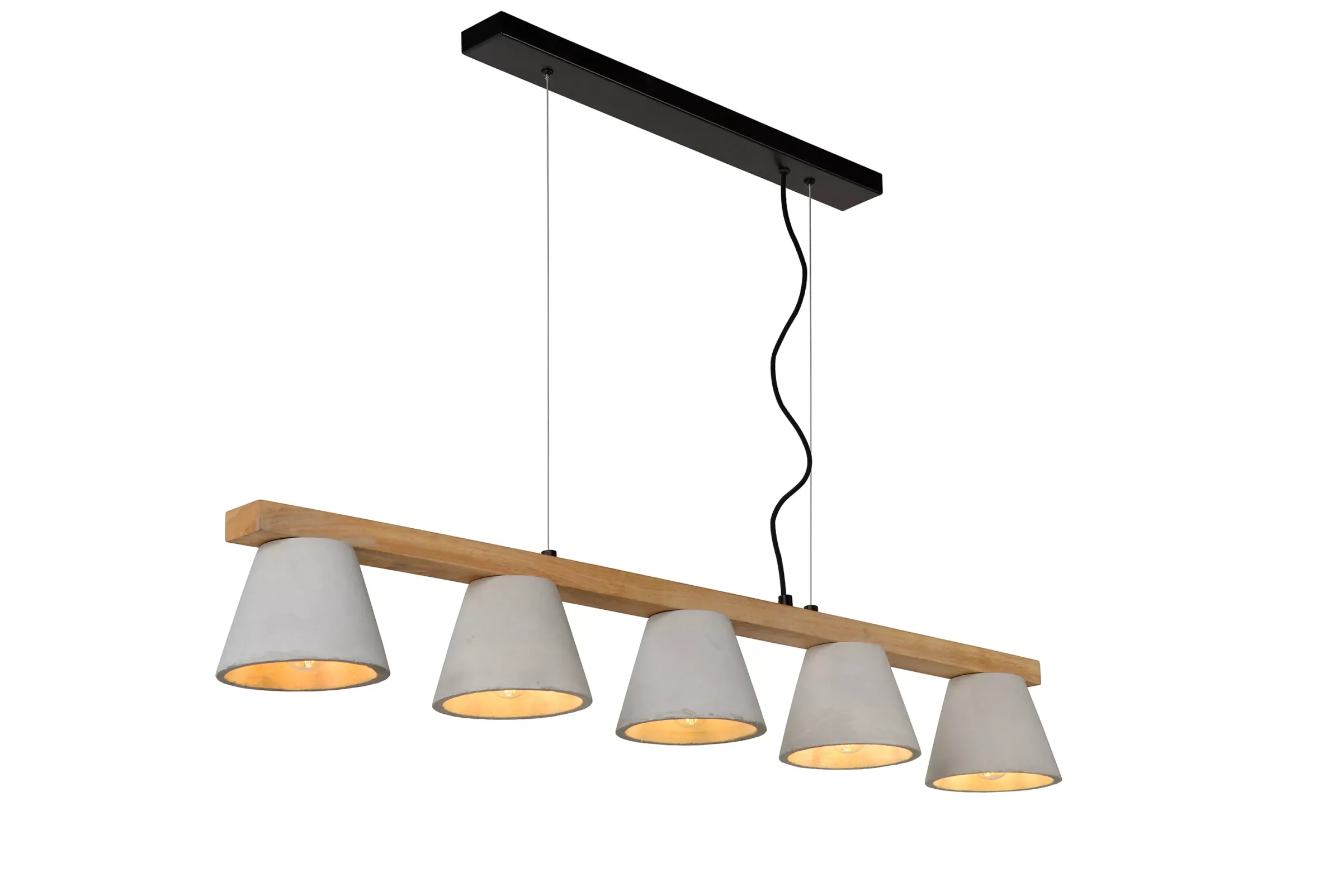 POSSIO - Hanglamp - 5xE14 - Grijs*Lucide Hot