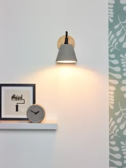 POSSIO - Wandlamp - 1xE14 - Grijs*Lucide Store