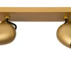 PRESTON - Plafondspot - LED Dim to warm - GU10 - 2x5W 2200K/3000K - Mat Goud / Messing*Lucide Hot