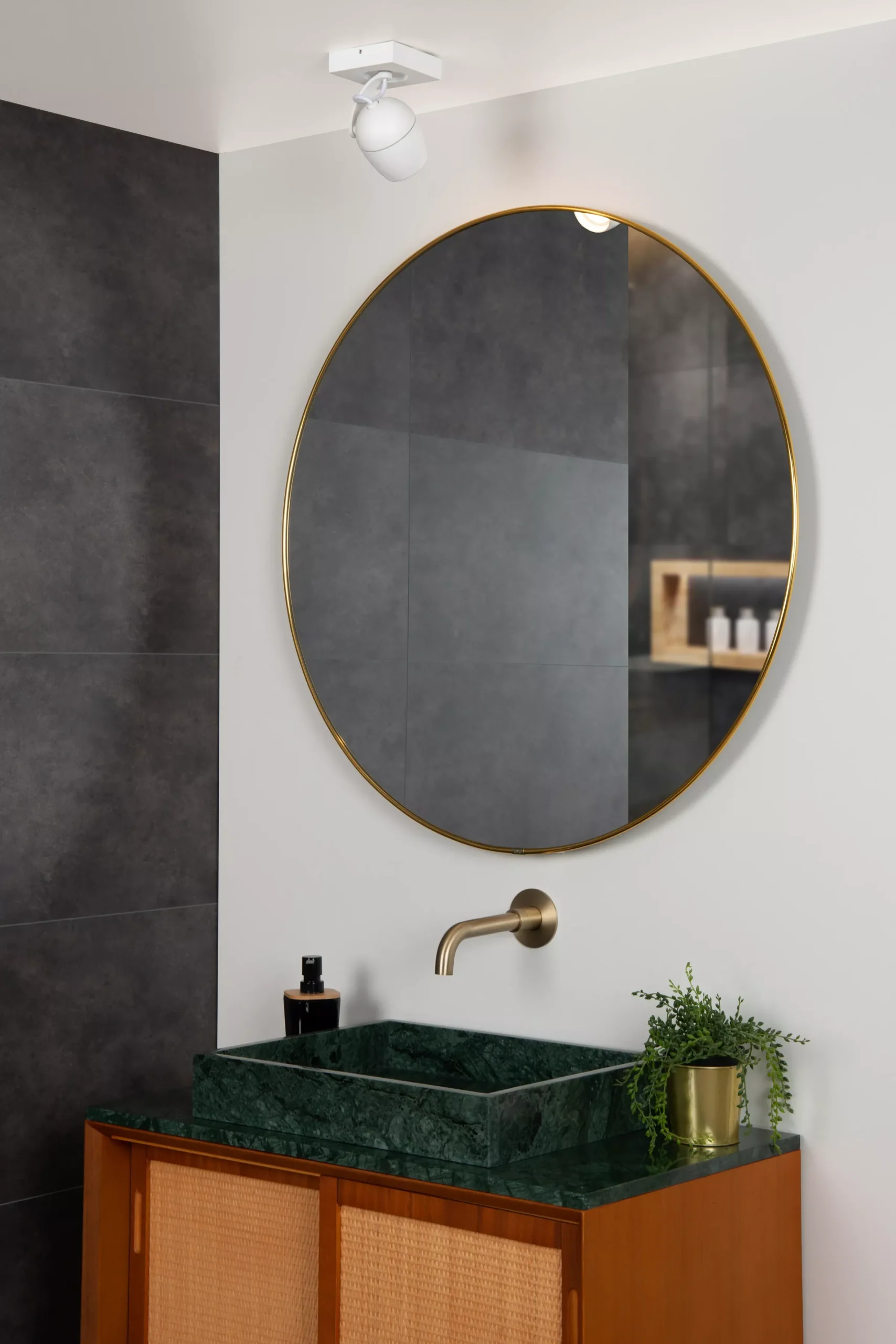 PRESTON - Plafondspot Badkamer - 1xGU10 - IP44 - Wit*Lucide Cheap