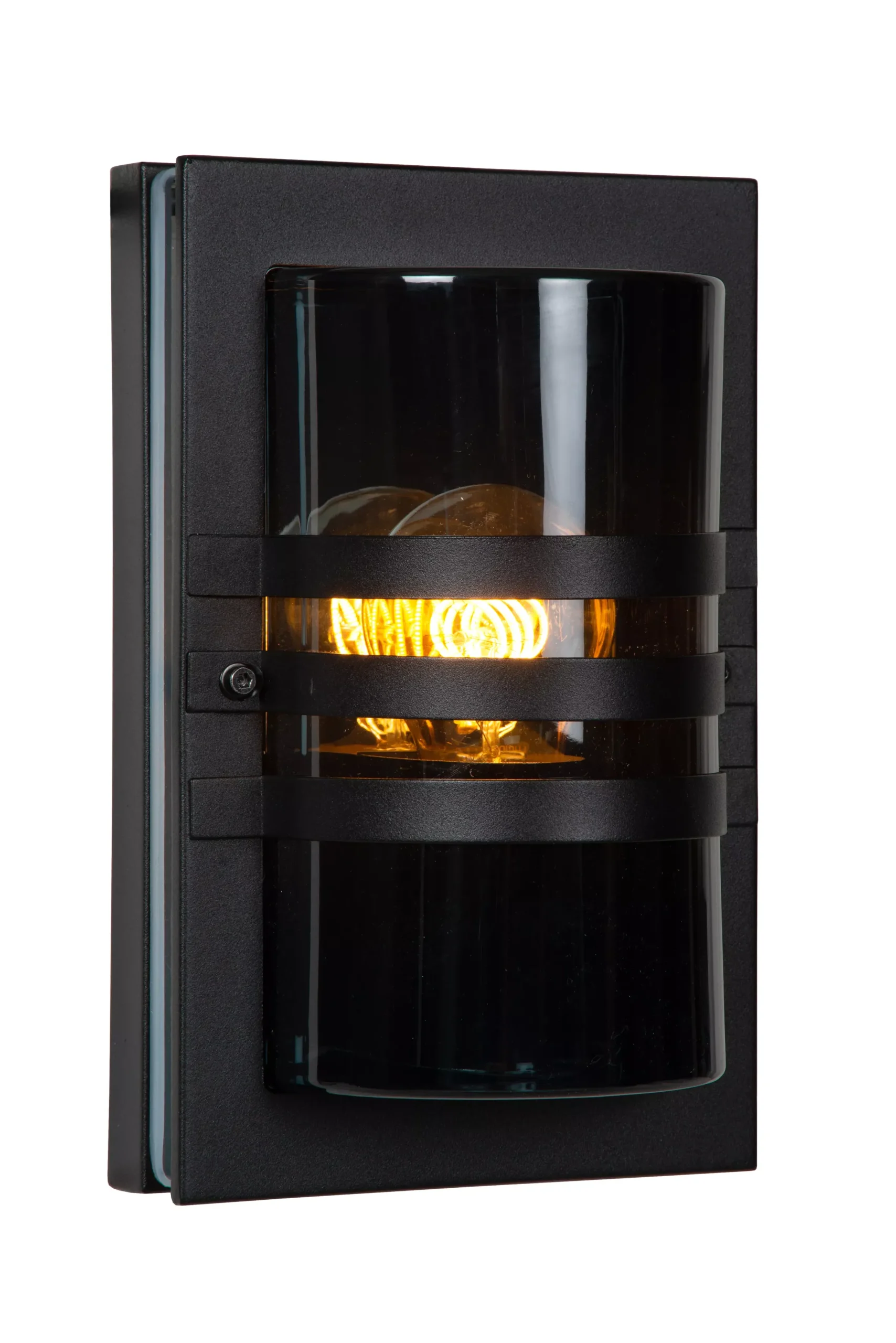 PRIVAS - Wandlamp Binnen/Buiten - 1xE27 - IP44 - Zwart*Lucide Clearance
