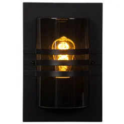 PRIVAS - Wandlamp Binnen/Buiten - 1xE27 - IP44 - Zwart*Lucide Fashion