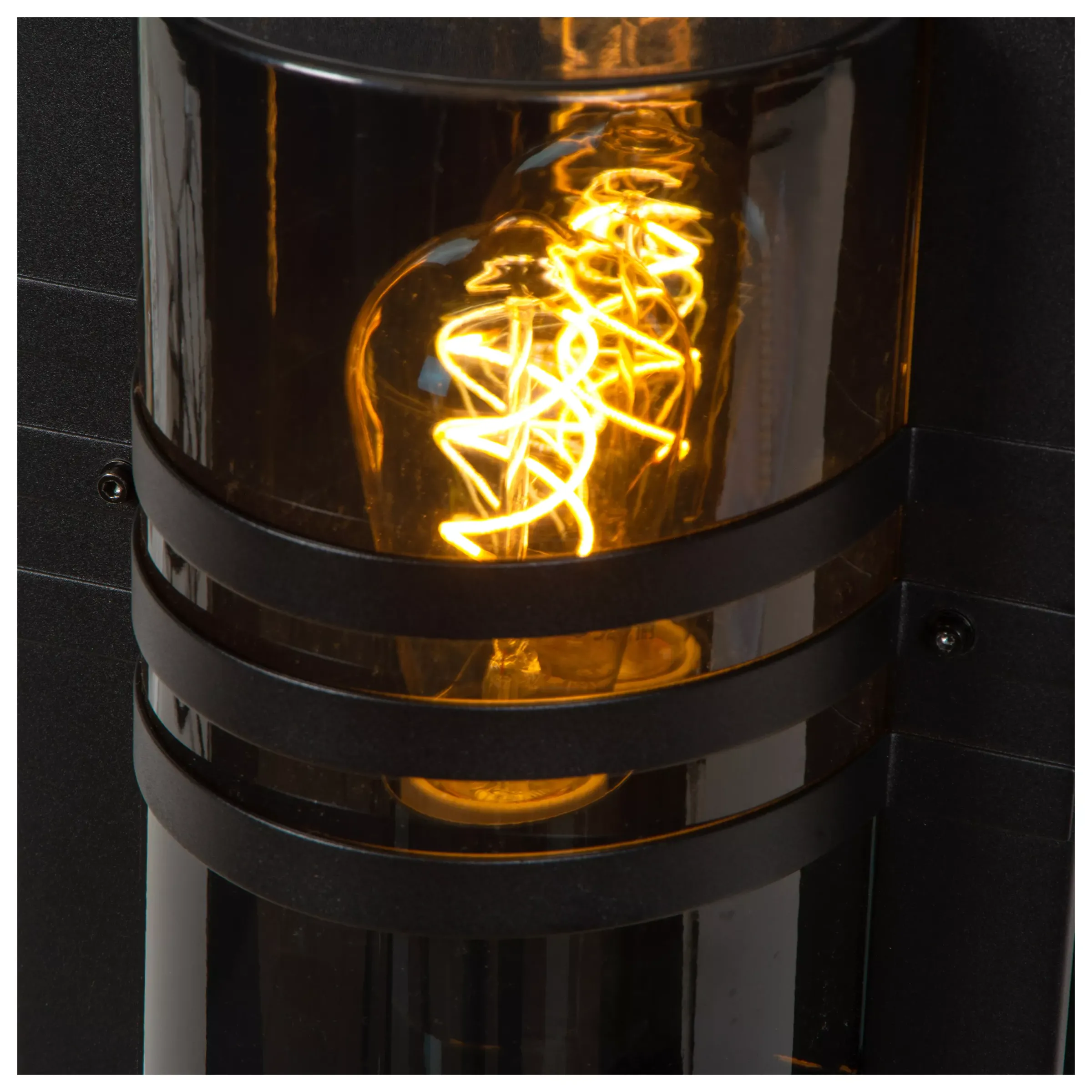 PRIVAS - Wandlamp Binnen/Buiten - 1xE27 - IP44 - Zwart*Lucide Fashion