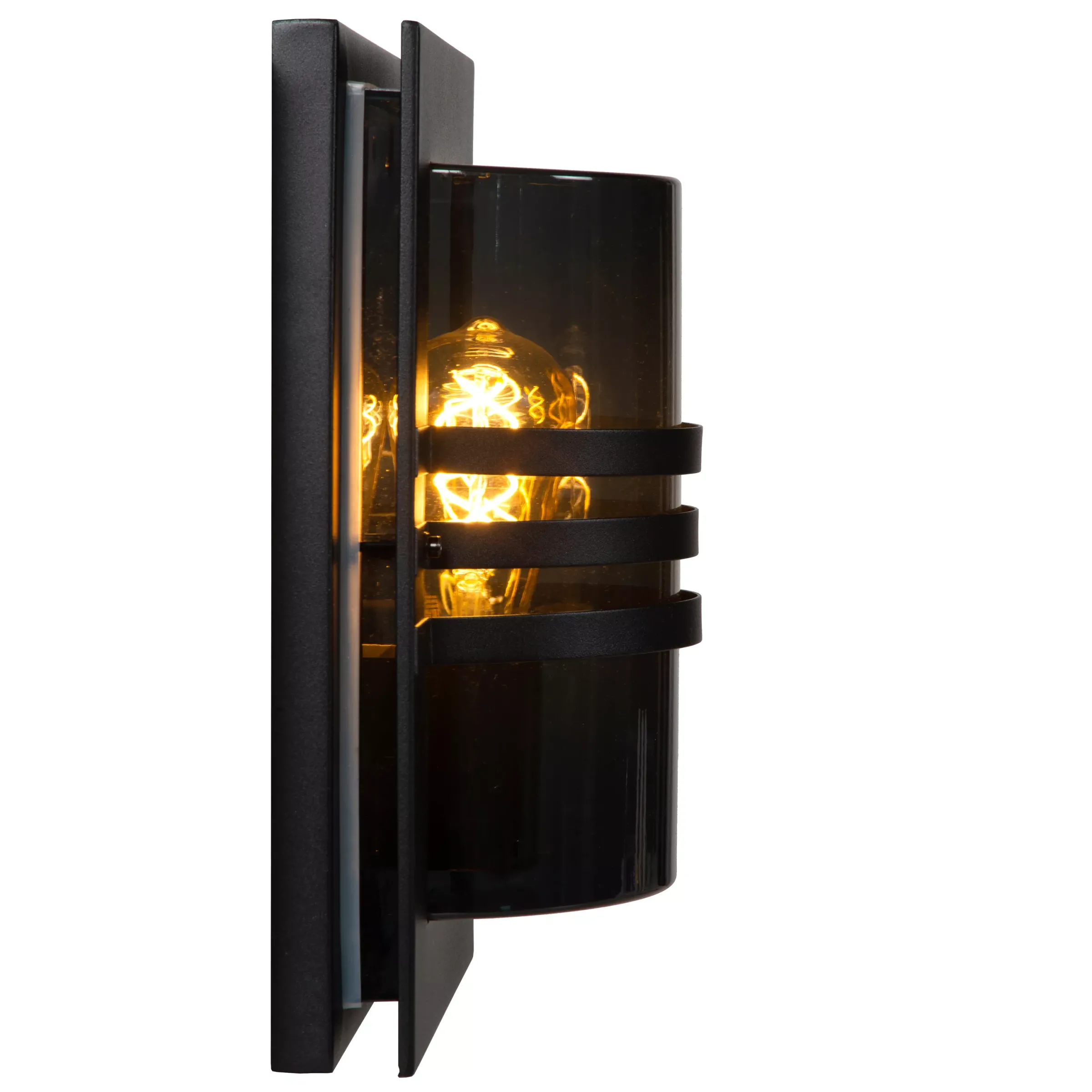 PRIVAS - Wandlamp Binnen/Buiten - 1xE27 - IP44 - Zwart*Lucide Fashion