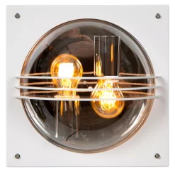 PRIVAS - Wandlamp Binnen/Buiten - 2xE27 - IP44 - Wit*Lucide Sale