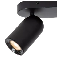 PUNCH - Plafondspot - 2xGU10 - Zwart*Lucide Cheap