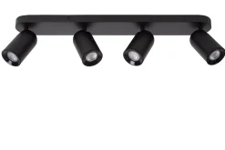 PUNCH - Plafondspot - 4xGU10 - Zwart*Lucide Sale