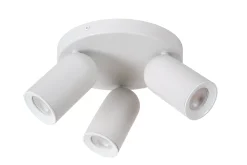 PUNCH - Plafondspot - Ø 21 cm - 3xGU10 - Wit*Lucide Clearance