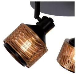 RAFA - Plafondspot - Ø 35 cm - 3xE14 - Zwart*Lucide Shop