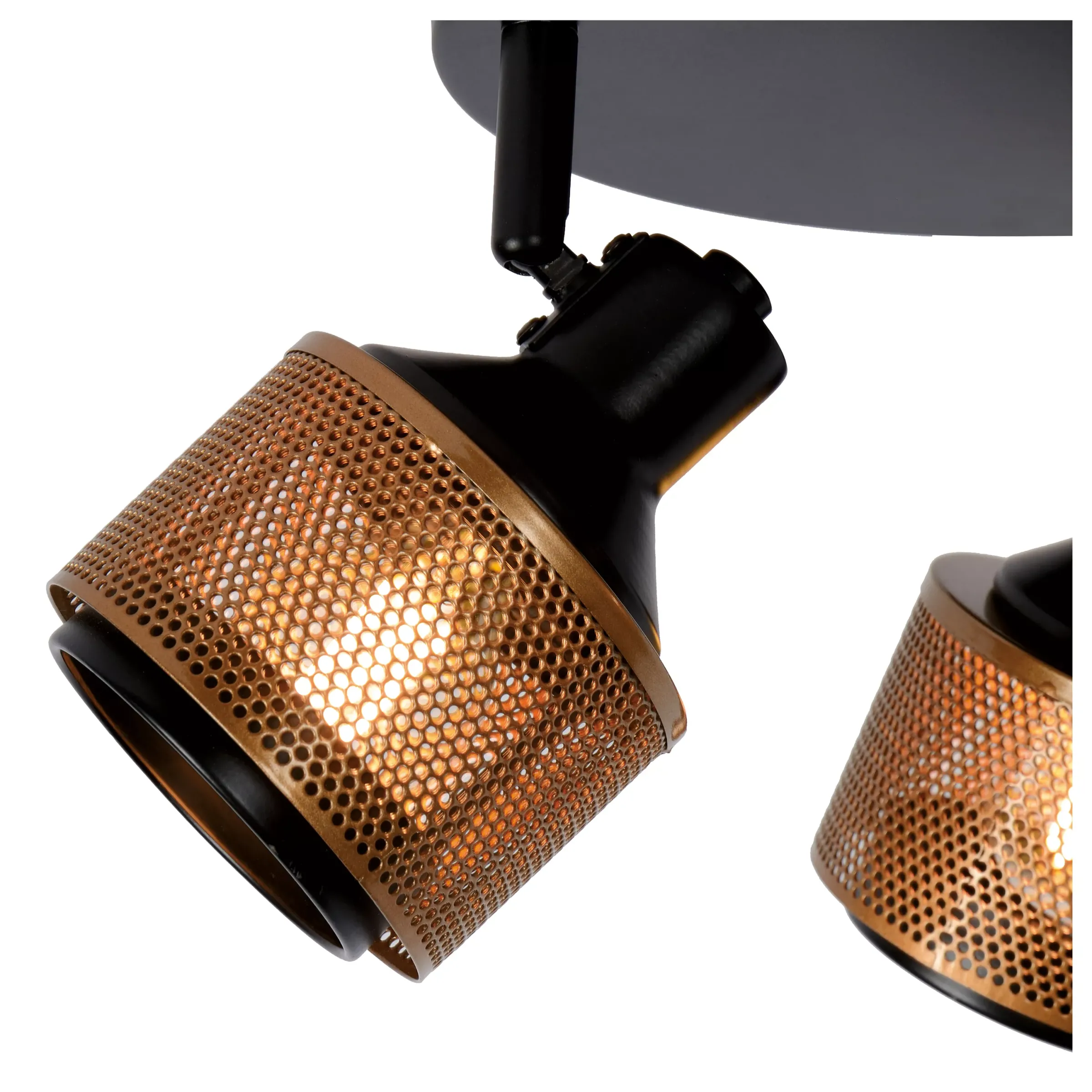 RAFA - Plafondspot - Ø 35 cm - 3xE14 - Zwart*Lucide Shop