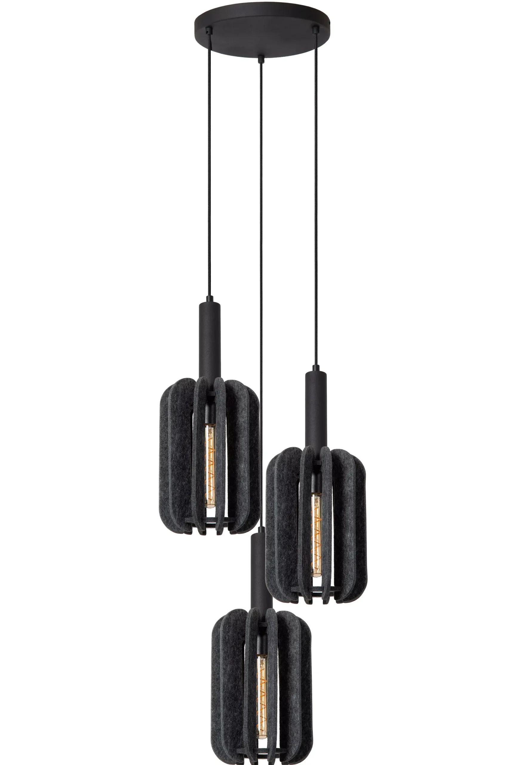 RAFAL - Hanglamp - Ø 50 cm - 3xE27 - Grijs*Lucide Sale