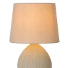 RAMZI - Tafellamp - Ø 18 cm - 1xE14 - Beige*Lucide Discount
