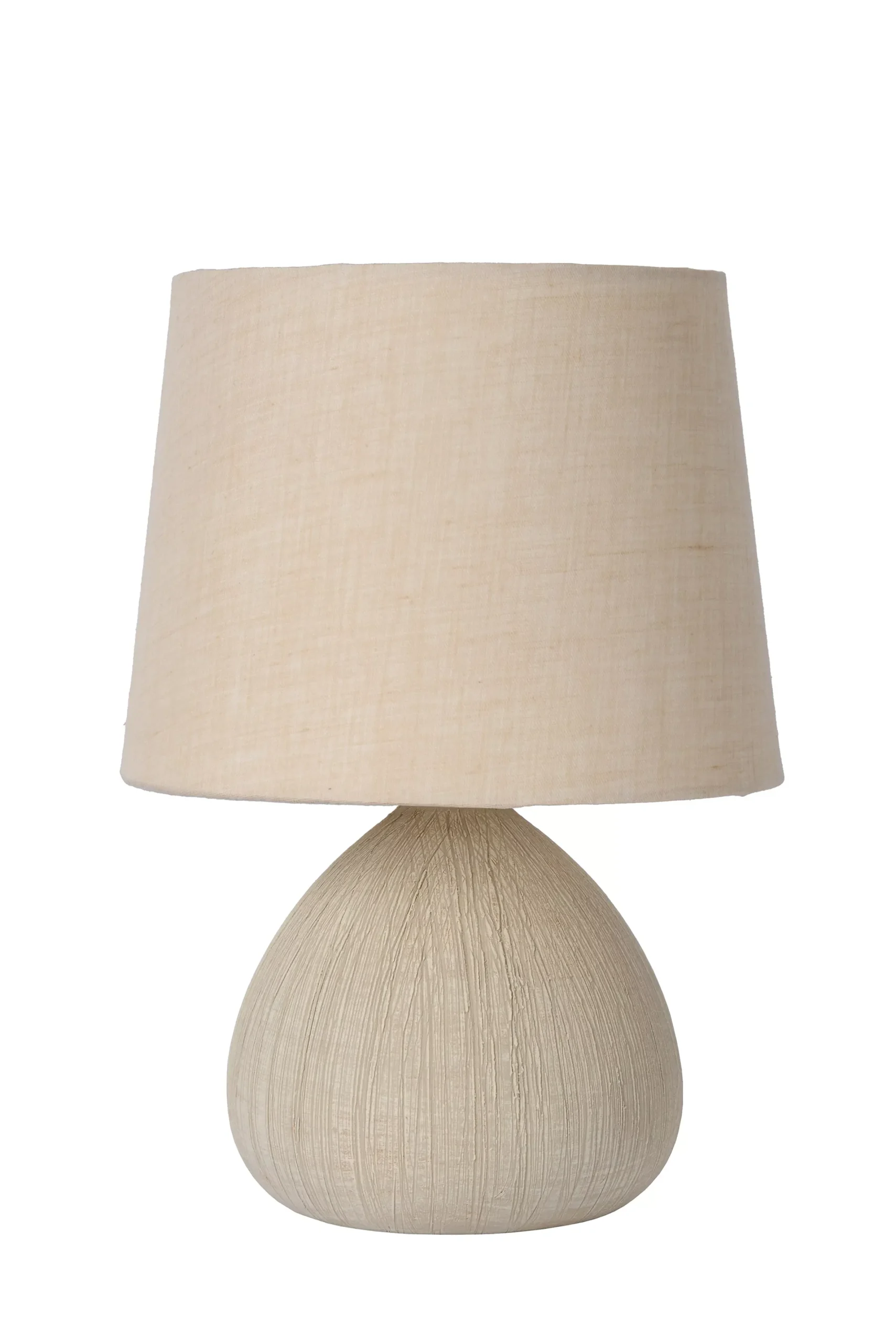 RAMZI - Tafellamp - Ø 18 cm - 1xE14 - Beige*Lucide Discount