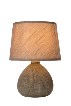 RAMZI - Tafellamp - Ø 18 cm - 1xE14 - Bruin*Lucide Flash Sale