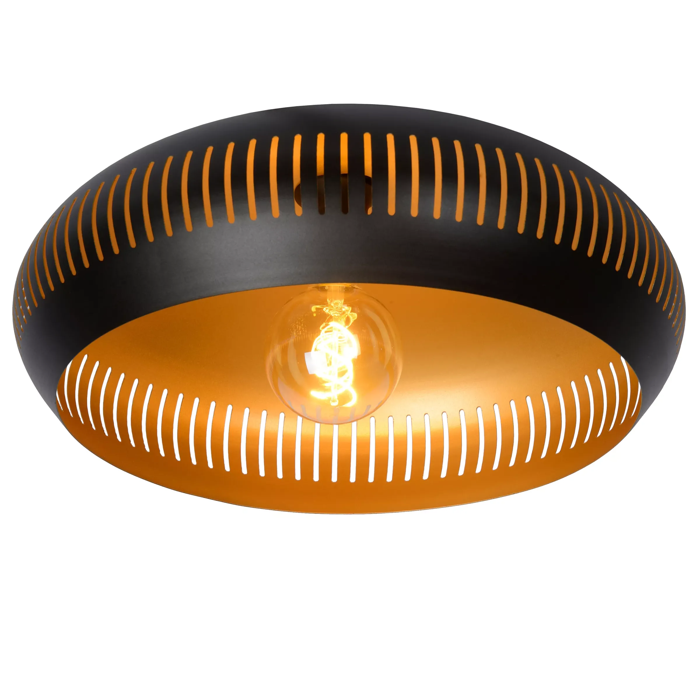 RAYCO - Plafonnière - Ø 45 cm - 1xE27 - Zwart*Lucide Hot