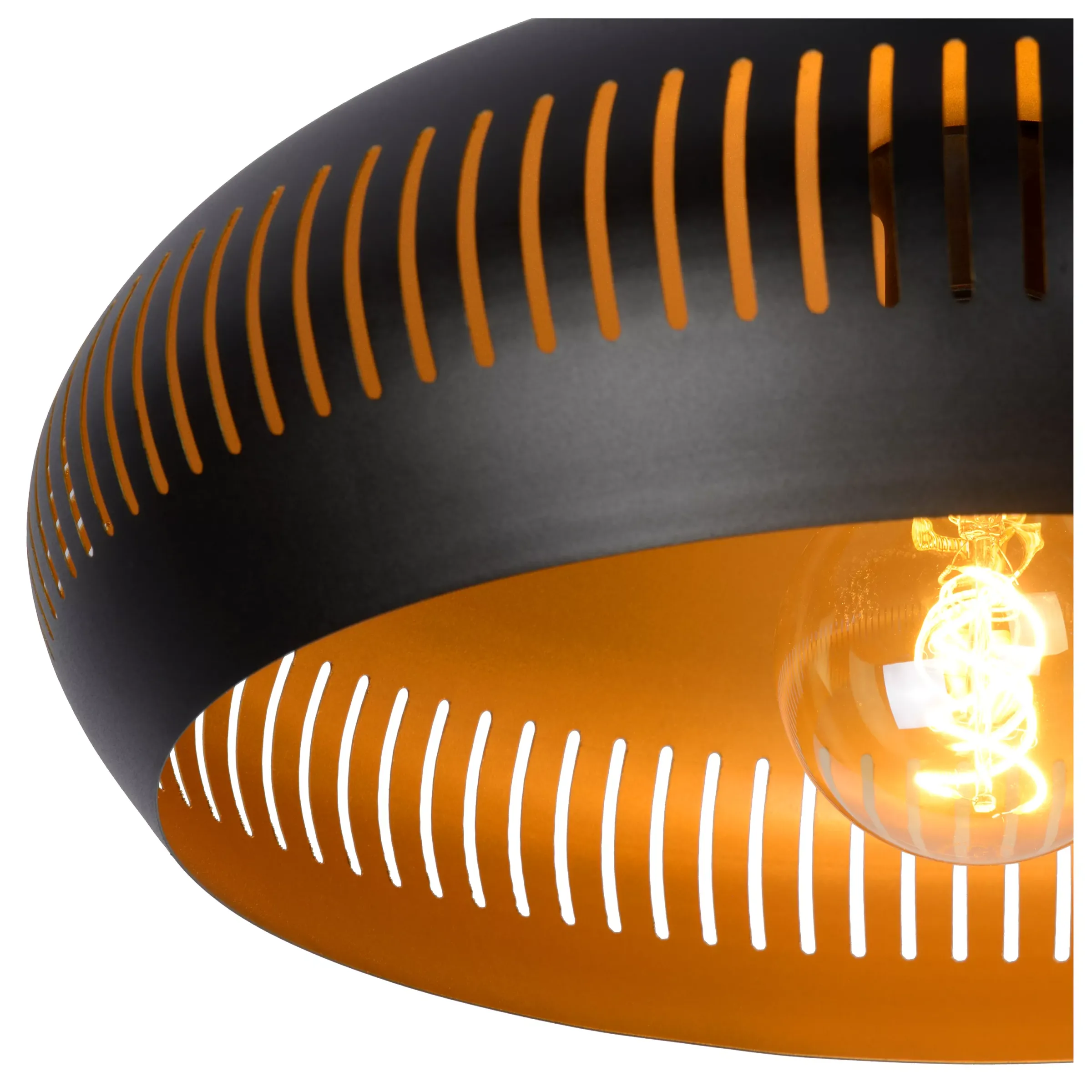 RAYCO - Plafonnière - Ø 45 cm - 1xE27 - Zwart*Lucide Hot
