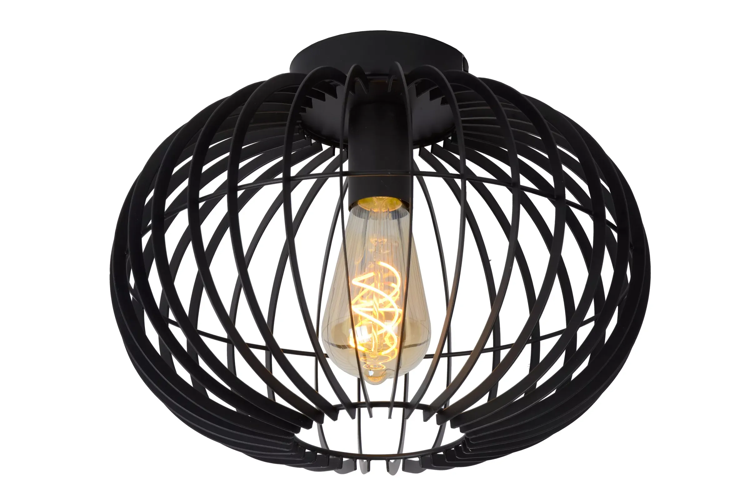 REDA - Plafonnière - Ø 32 cm - 1xE27 - Zwart*Lucide Sale