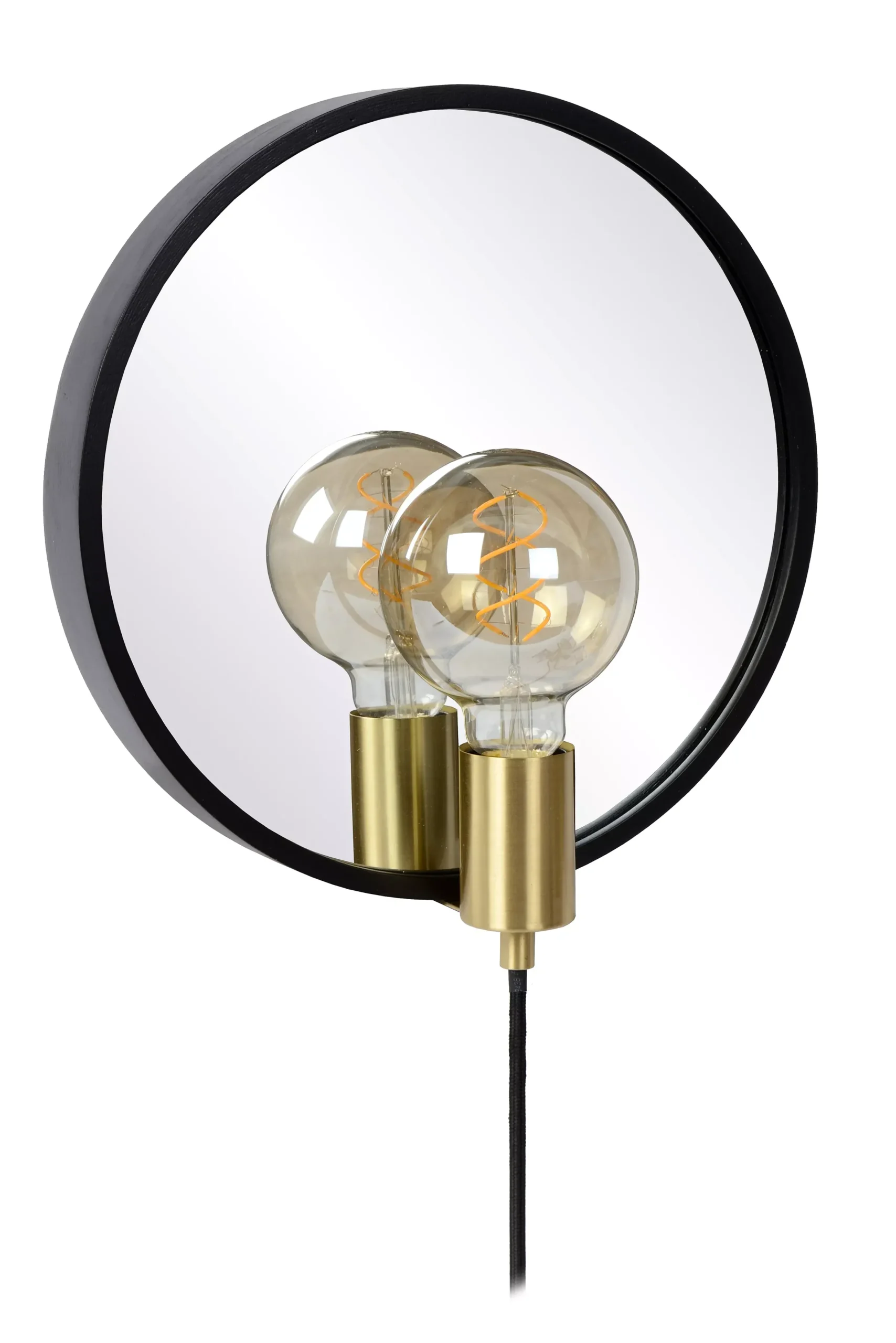 REFLEX - Spiegellamp - Ø 31 cm - 1xE27 - Zwart*Lucide Best