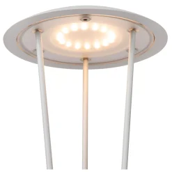 RENEE - Oplaadbare Tafellamp Binnen/Buiten - Accu/Batterij - Ø 12,3 cm - LED Dim to warm - 1x2,2W 2700K/3000K - IP54 - Met draadloos oplaadstation - Wit*Lucide Flash Sale