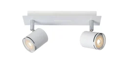 RILOU - Plafondspot - LED Dimb. - GU10 - 2x5W 3000K - Wit*Lucide Discount