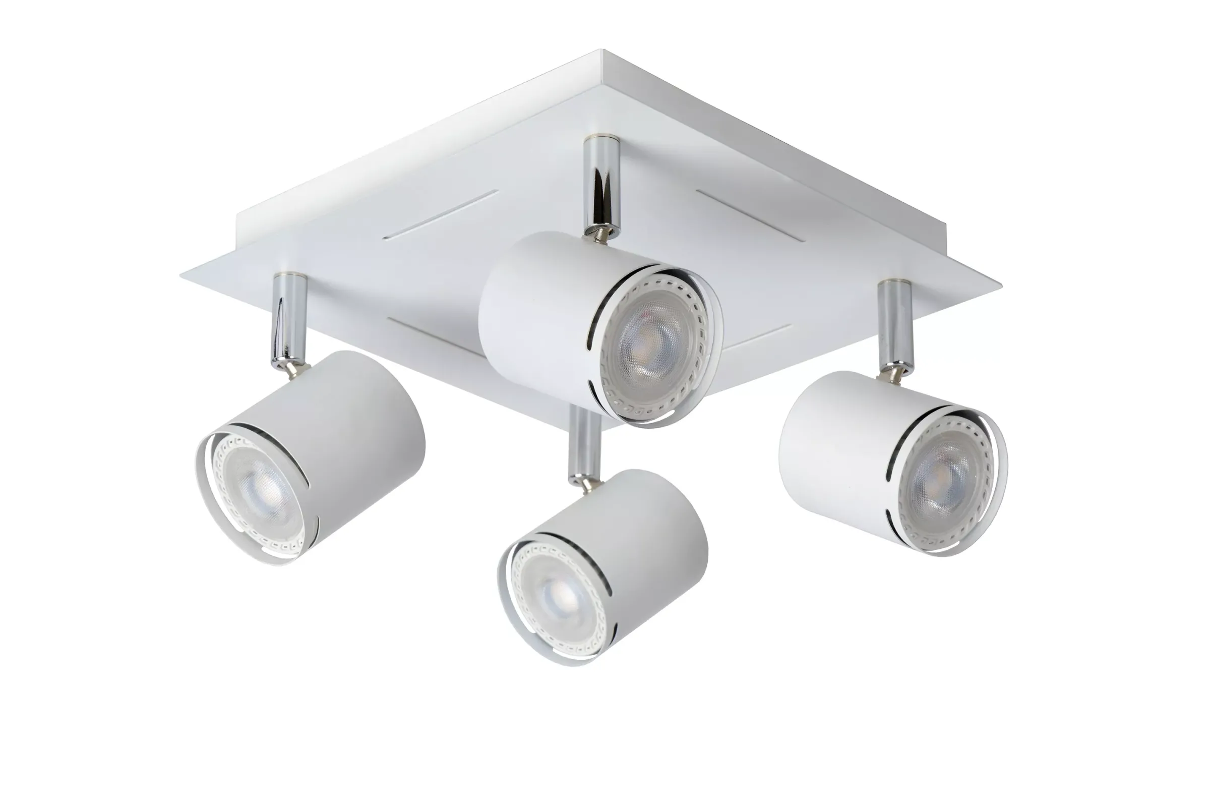 RILOU - Plafondspot - LED Dimb. - GU10 - 4x5W 3000K - Wit*Lucide Outlet