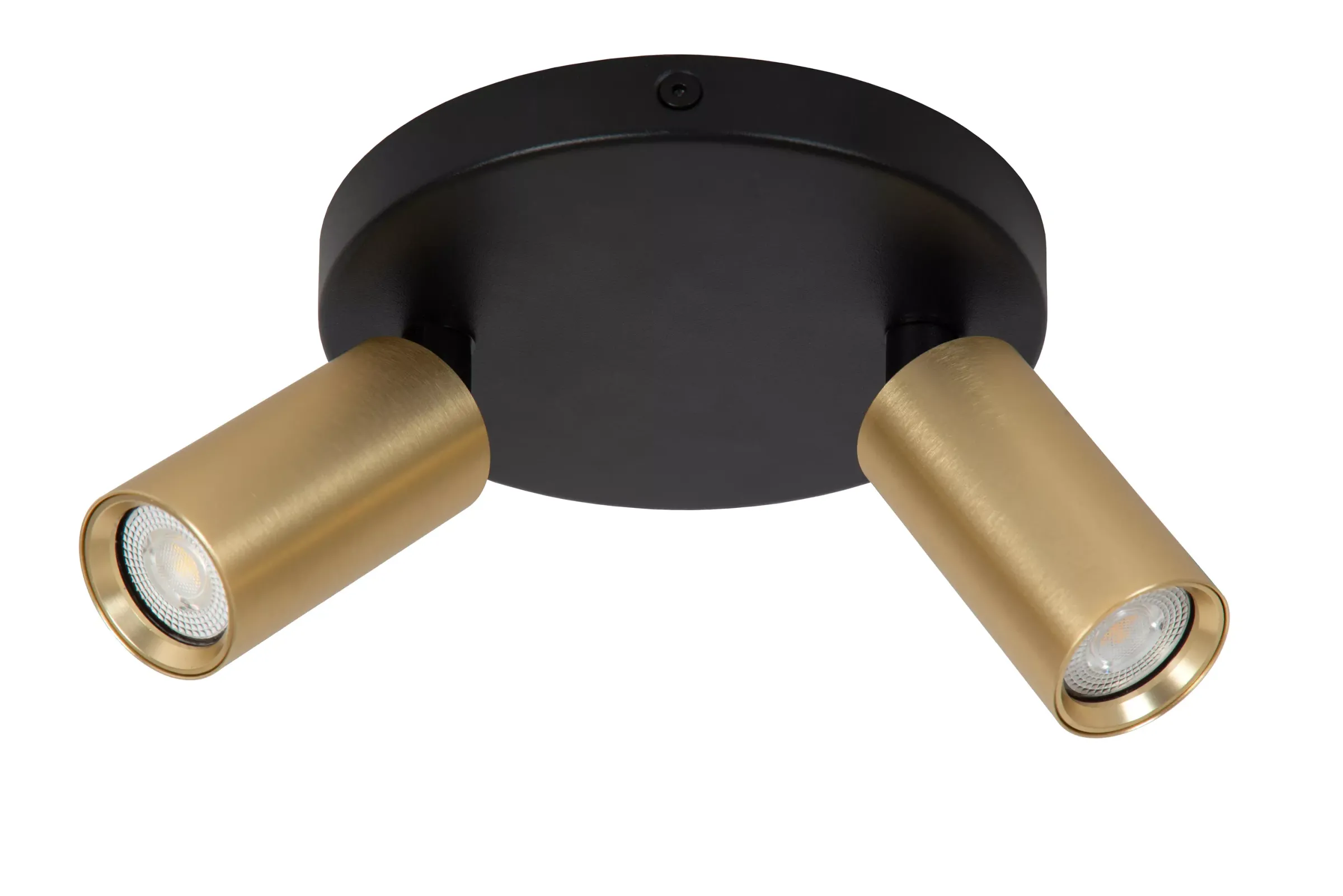 RITMO - Plafondspot - Ø 15 cm - 2xGU10 (MR11) - Mat Goud / Messing*Lucide New